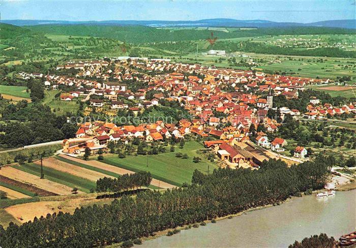 Obrigheim Baden Fliegeraufnahme