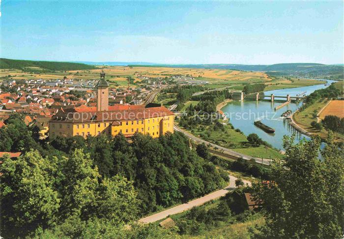 Gundelsheim  Neckar Panorama Deutschordensstadt Schloss