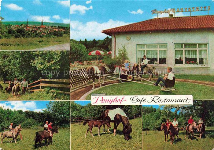 Neunkirchen Baden Ponyhof Café Restaurant Ponyreiten