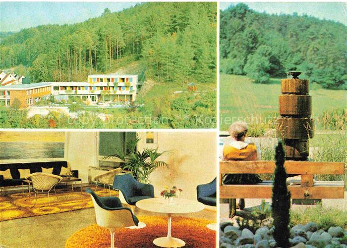 Dallau Naturheil-Sanatorium Dr. Dorschner Aufenthaltsraum Park