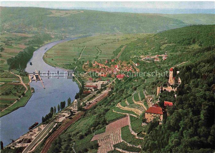 Neckarzimmern Panorama Burg Hornberg Burg des Ritters Goetz von Berlichingen