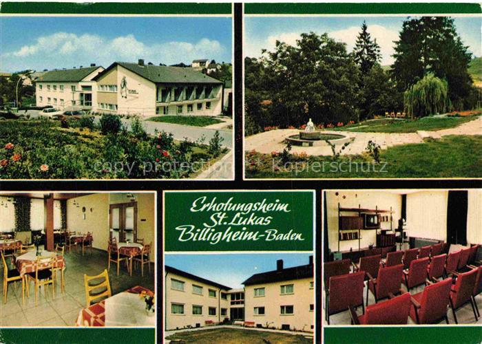 Billigheim Baden Neckar-Odenwald-Krei BW St. Lukas-Caritas Erholungsheim Park