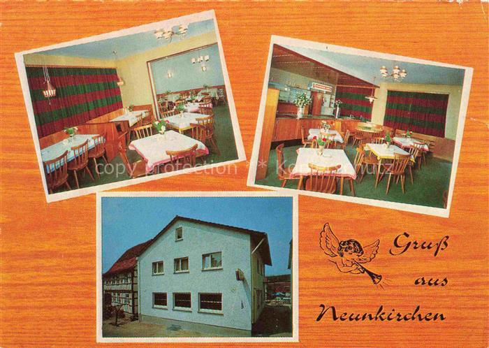 Neunkirchen Odenwald Gaststaette Pension zum Engel Gastraum