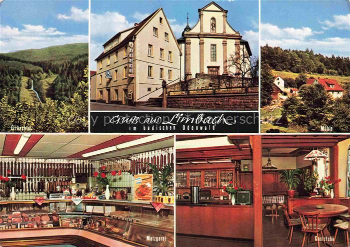 Limbach Baden Neckar-Odenwald-Kreis BW Panorama Elzbachtal Muehle Gaststaette Pe