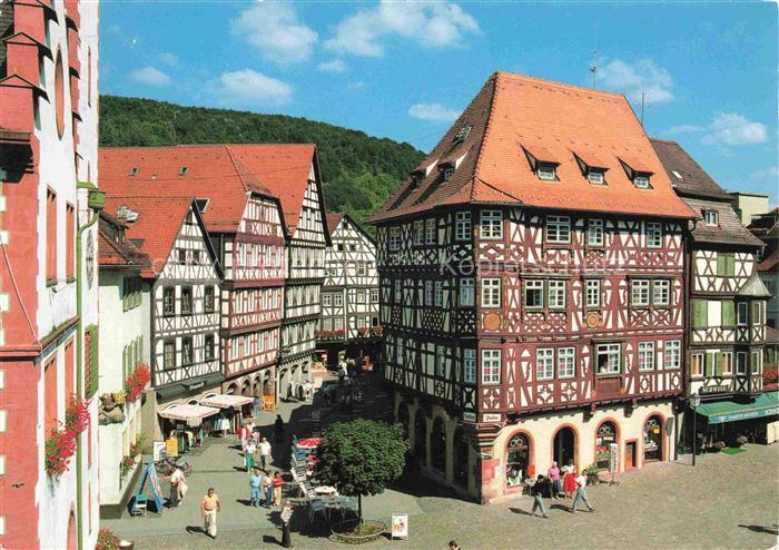 Mosbach Baden Neckar-Odenwald-Kreis BW Stadt der Fachwerkhaeuser Fussgaengerzone