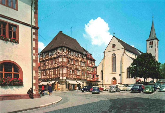 Mosbach Baden Neckar-Odenwald-Kreis BW Marktplatz Palmsches Haus Kirche Stadt de
