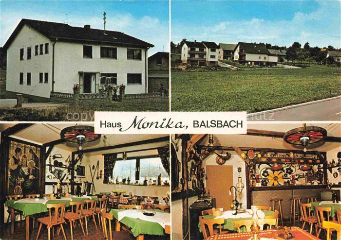 Balsbach Limbach Neckar-Odenwald-Kreis BW Pension Haus Monika Gastraum