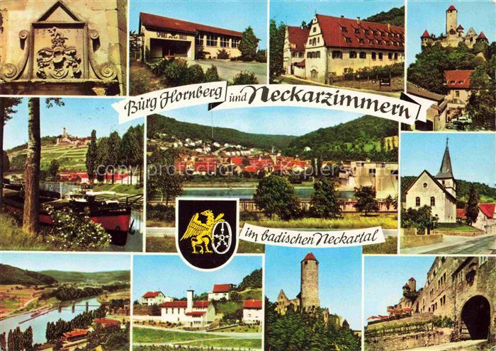 Neckarzimmern Teilansichten Hornberg Burg des Ritters Goetz von Berlichingen