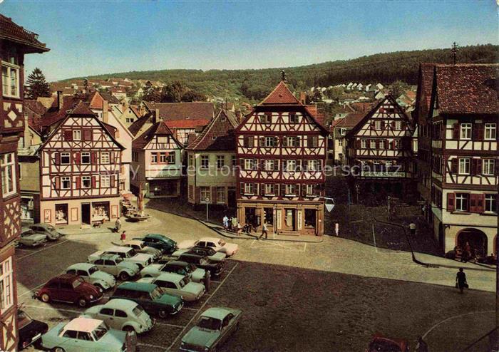 Mosbach Baden Neckar-Odenwald-Kreis BW Marktplatz Stadt der Fachwerkbauten