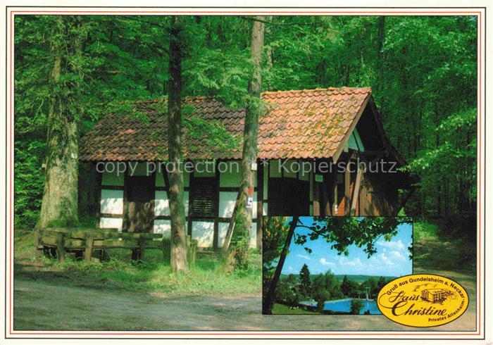 Gundelsheim  Neckar Waldhuette Freibad Haus Christine