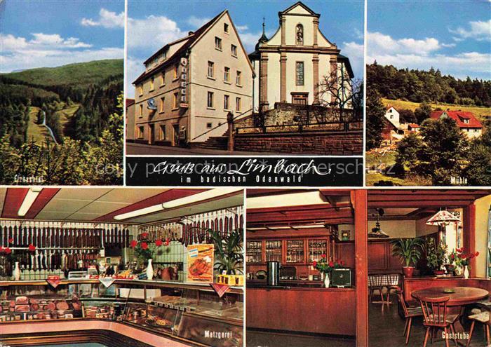 Limbach Baden Neckar-Odenwald-Kreis BW Gasthof Pension zur Krone Gastraum Metzge