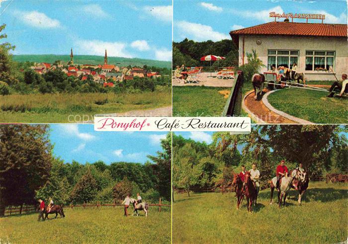 Neunkirchen Odenwald Ponyhof Café Restaurant Ausritte Ortsansicht