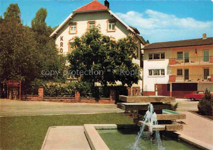 Michelbach  Mosbach Odenwald Hotel Restaurant Haus Krone Brunnen