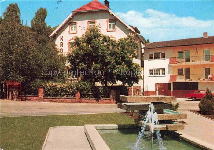 Michelbach  Mosbach Odenwald Hotel Haus Krone Brunnen