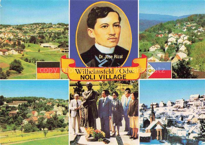 Wilhelmsfeld Teilansichten Luftkurort Noli Village Denkmal Portrait Dr. Jose Riz