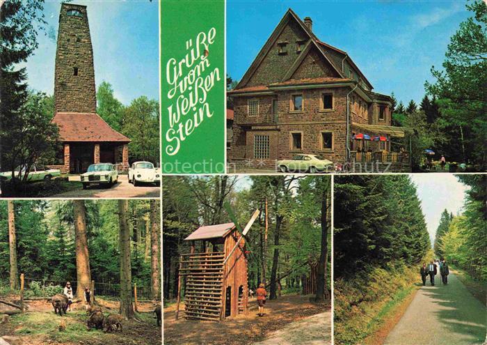 Dossenheim Heidelberg Hoehengaststaette Pension Weisser Stein Waldwanderwege Nat