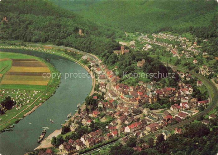 Neckarsteinach Fliegeraufnahme