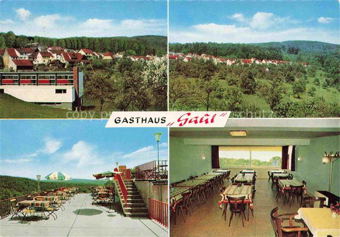 Gaiberg Baden Heidelberg BW Gasthaus Gaul Terrasse Gastraum Panorama