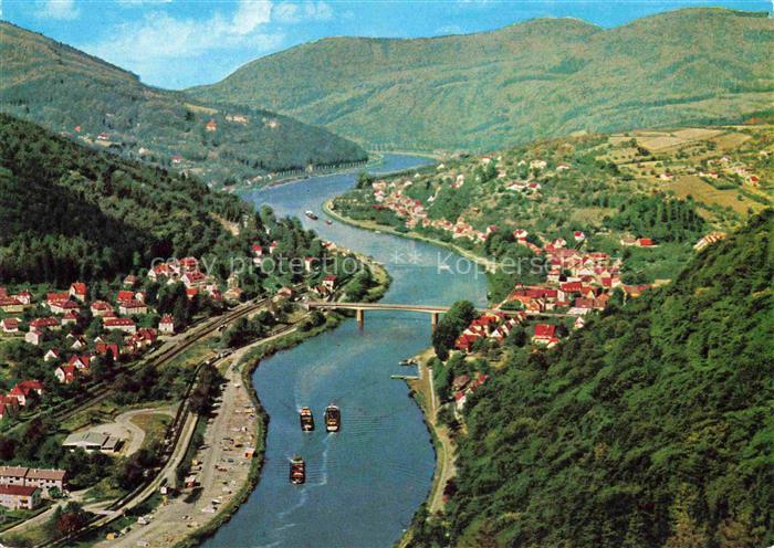 Neckartal Fliegeraufnahme mit Schlierbach Aue Ziegelhausen