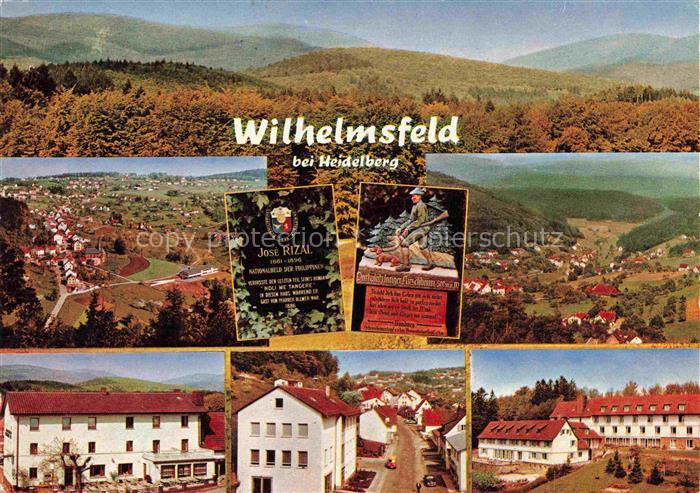 Wilhelmsfeld Panorama Fliegeraufnahmen Ortspartien