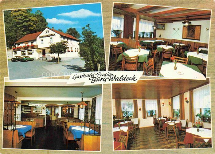 Heiligkreuzsteinach Heidelberg BW Gasthaus Pension Burg Waldeck Gastraeume