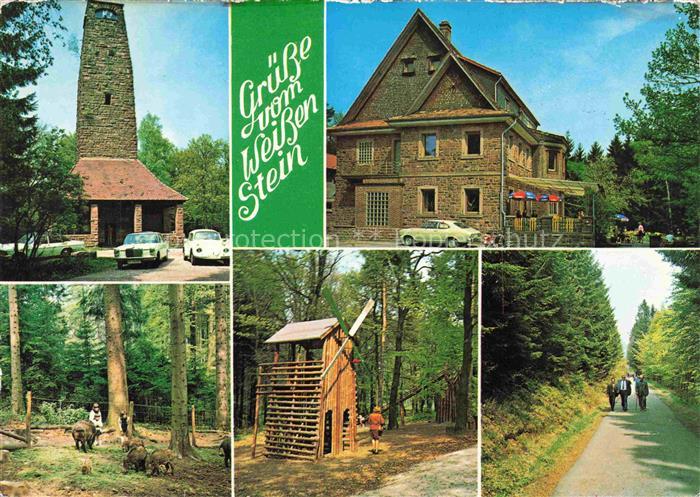 Dossenheim Heidelberg Hoehengasthof Weisser Stein Wildpark Huette Waldweg