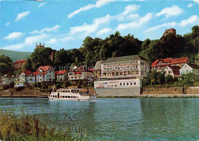 Neckarsteinach Hotel Restaurant Schiff Neckarpartie