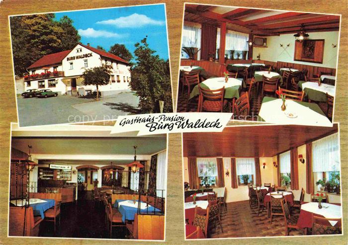 Heiligkreuzsteinach Heidelberg BW Gasthaus Pension Burg Waldeck Gastraeume