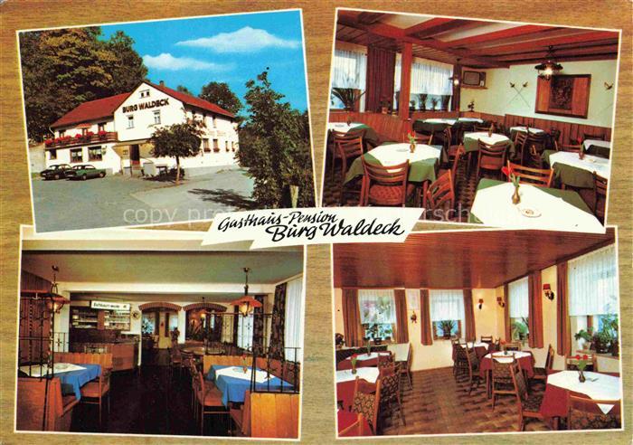 Heiligkreuzsteinach Heidelberg BW Gasthaus Pension Burg Waldeck Gastraeume