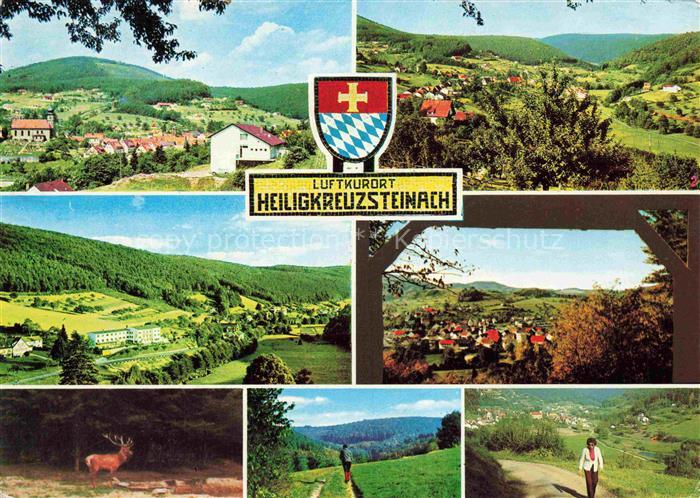 Heiligkreuzsteinach Heidelberg BW Panorama Teilansichten Hirsch Wanderweg