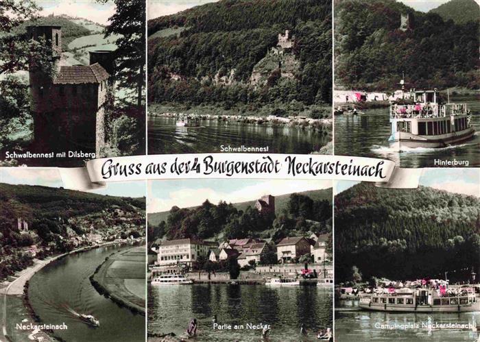 Neckarsteinach Schwalbennest Dielsberg Hinterburg Neckarpartien Campingplatz