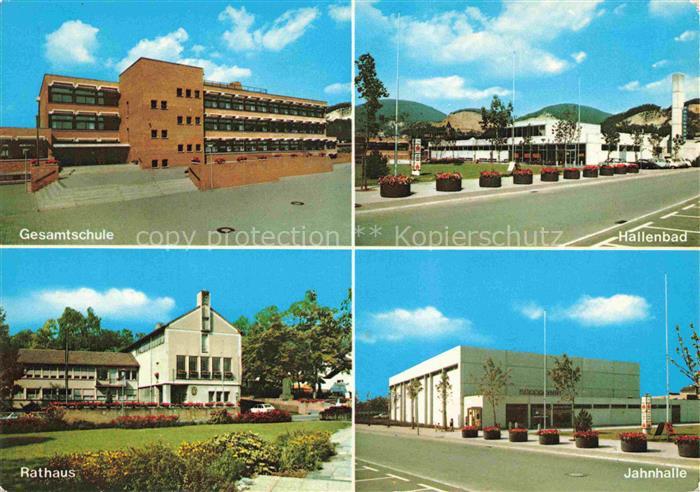 Dossenheim Heidelberg Gesamtschule Hallenbad Rathaus Jahnhalle