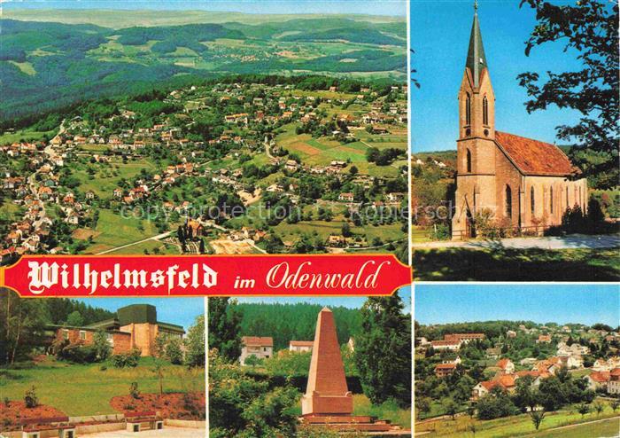 Wilhelmsfeld Fliegeraufnahme Kirche Teilansichten