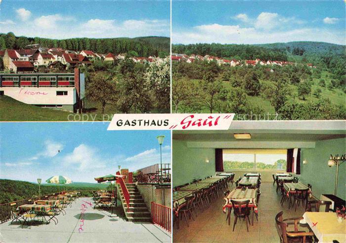 Gaiberg Baden Heidelberg BW Gasthaus Gaul Terrasse Gastraum Panorama