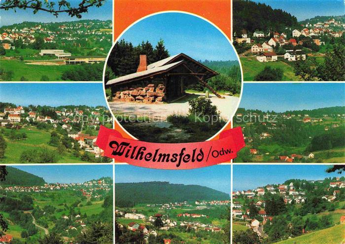 Wilhelmsfeld Panorama Teilansichten Huette