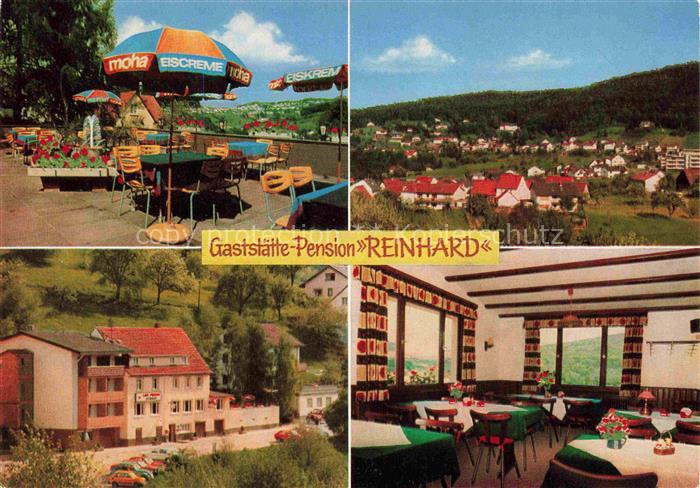 Wilhelmsfeld Gaststaette Pension Reinhard Terrasse Gaststube