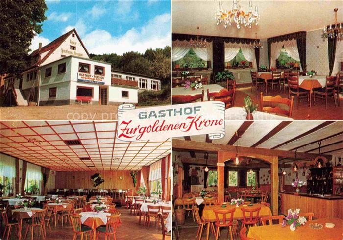 Eiterbach Heiligkreuzsteinach Gasthof Zur goldenen Krone Gastraeume