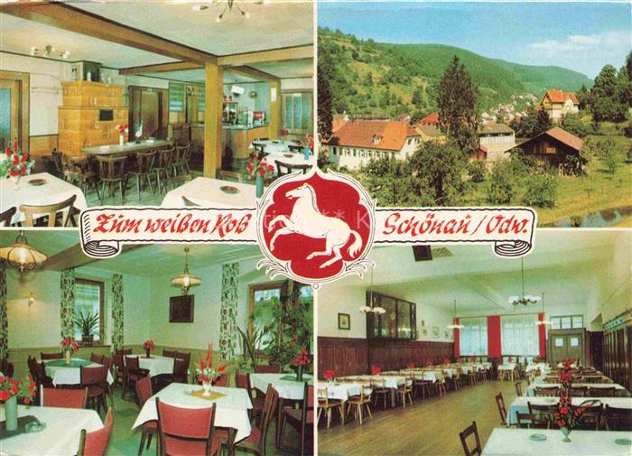 Schoenau Odenwald Gasthof Zum weissen Ross Gastraeume