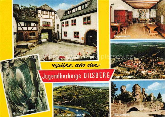 Dilsberg Neckar Neckargemuend Heidelberg BW Jugendherberge Tagesraum Brunnenstol