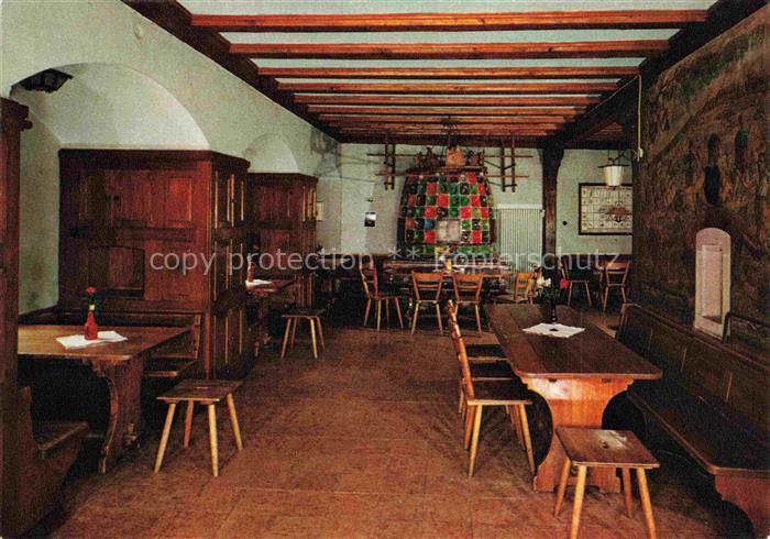 Dilsberg Neckar Neckargemuend Heidelberg BW Jugendherberge Gastraum