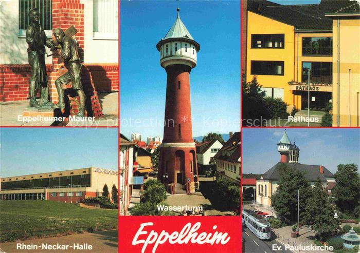 Eppelheim Heidelberg BW Eppelheimer Maurer Rhein Neckar Halle Wasserturm Rathaus