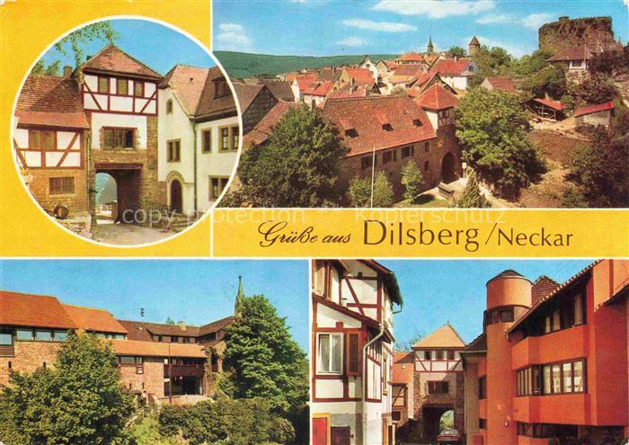 Dilsberg Neckar Neckargemuend Heidelberg BW Stadttor Ortsmotive