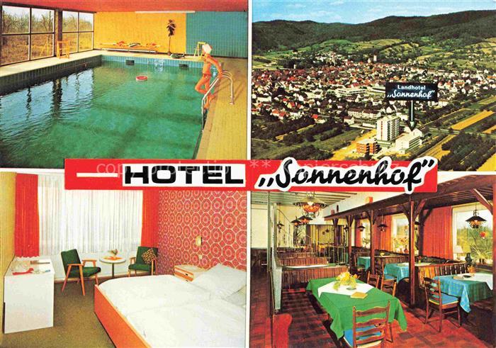 Leutershausen Hirschberg Bergstrasse Landhotel Sonnenhof Hallenbad Zimmer Gastst