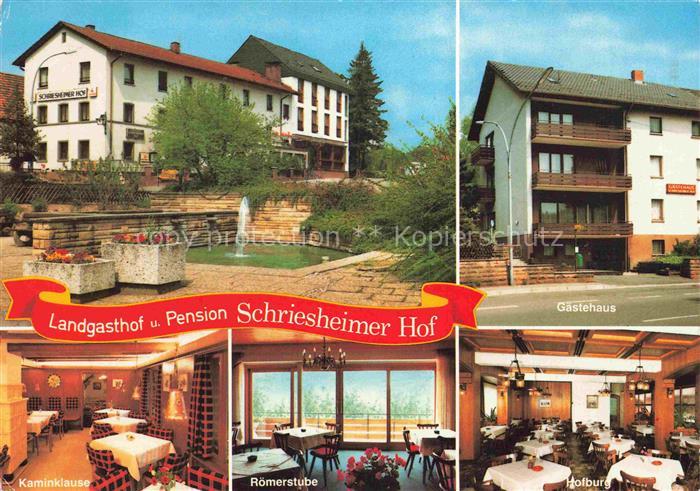 Wilhelmsfeld Landgasthof Schriesheimer Hof Gaestehaus Kaminklause Roemerstube Ho