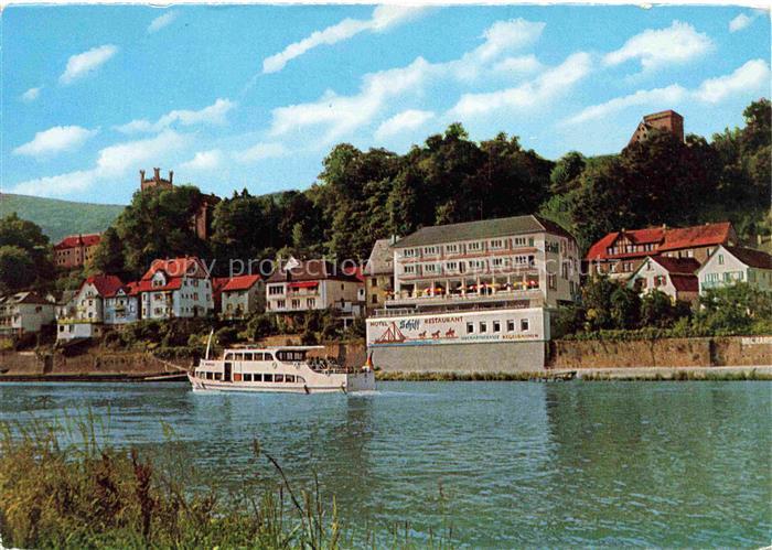 Neckarsteinach Hotel Restaurant Schiff Neckarpartie