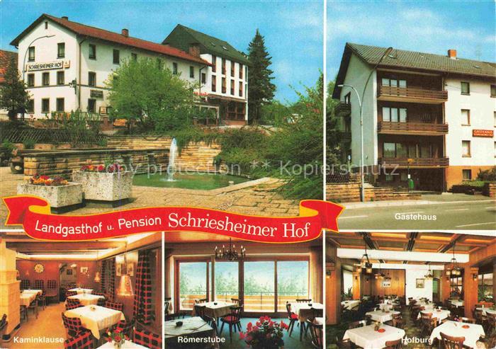 Wilhelmsfeld Landgasthof Schriesheimer Hof Gaestehaus Kaminklause Roemerstube Ho
