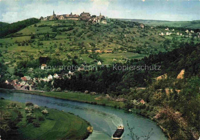 Dilsberg Neckar Neckargemuend Heidelberg BW Fliegeraufnahme