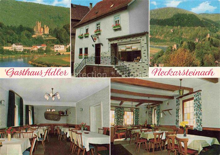 Neckarsteinach Gastshaus Adler Burg Panorama Gastraeume