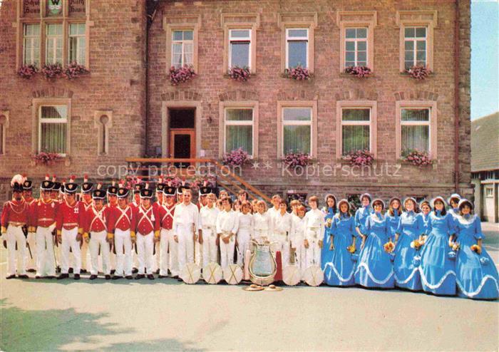 Wiesenbach Baden Kulturgemeinschat mit Buergerwehr Spielmannszug und Biedermeier