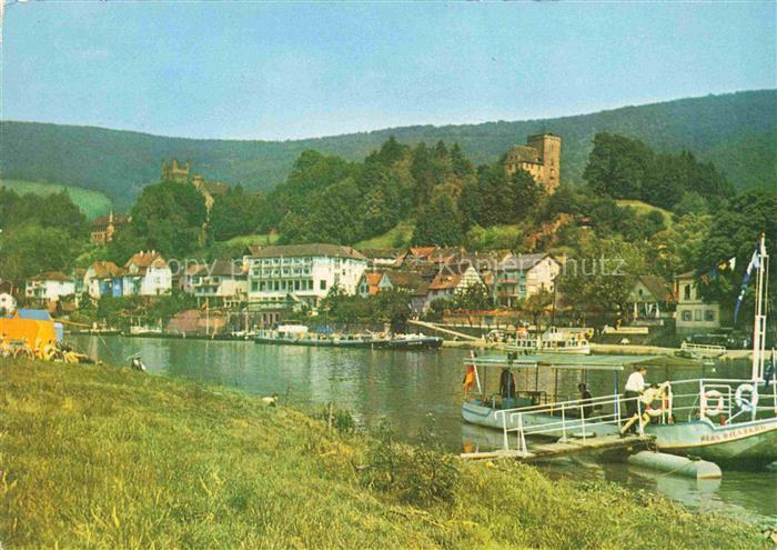 Neckarsteinach Neckarpartie Burgen